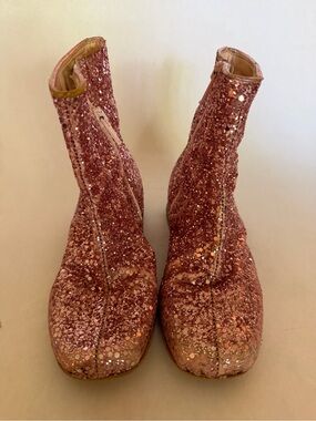 Girls' Glitter Zip-Up Boots in Pink